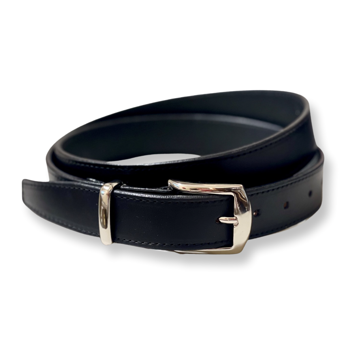 Drake's Belts | Black Unlined Bridle Leather Belt With Brass Buckle - Mens  • Haasparihaas